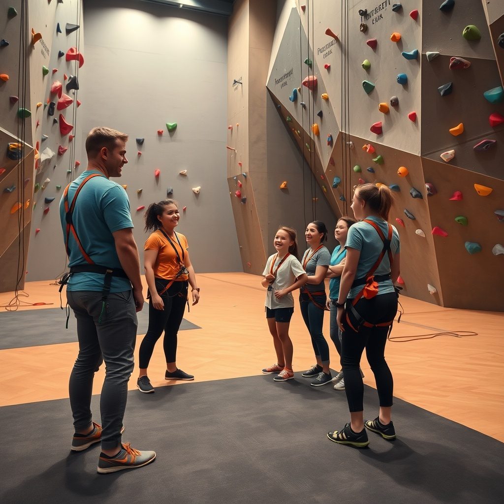 Introductory climbing session