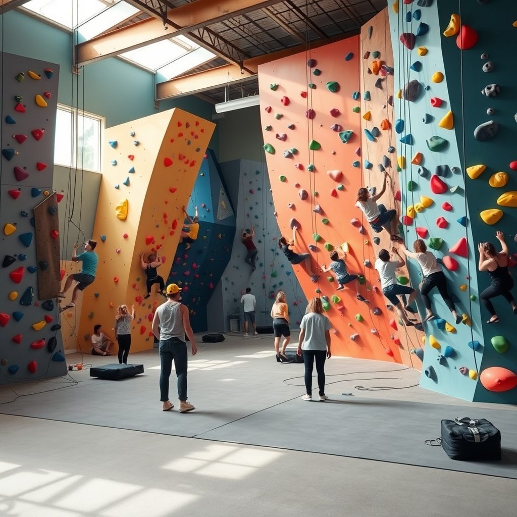 Exciting indoor bouldering at Climbgym